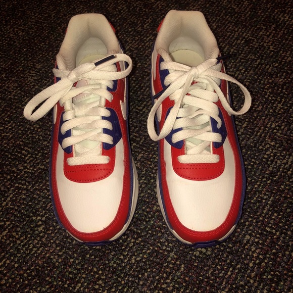 Red and Blue Nike Air Max - Picture 1 of 3